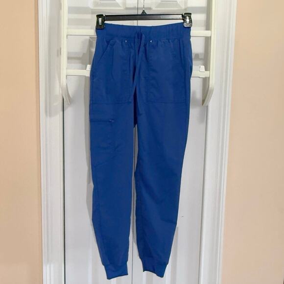 Scrubstar XS women’s scrub pants front & back pockets plus a zippered cargo - Picture 1 of 6
